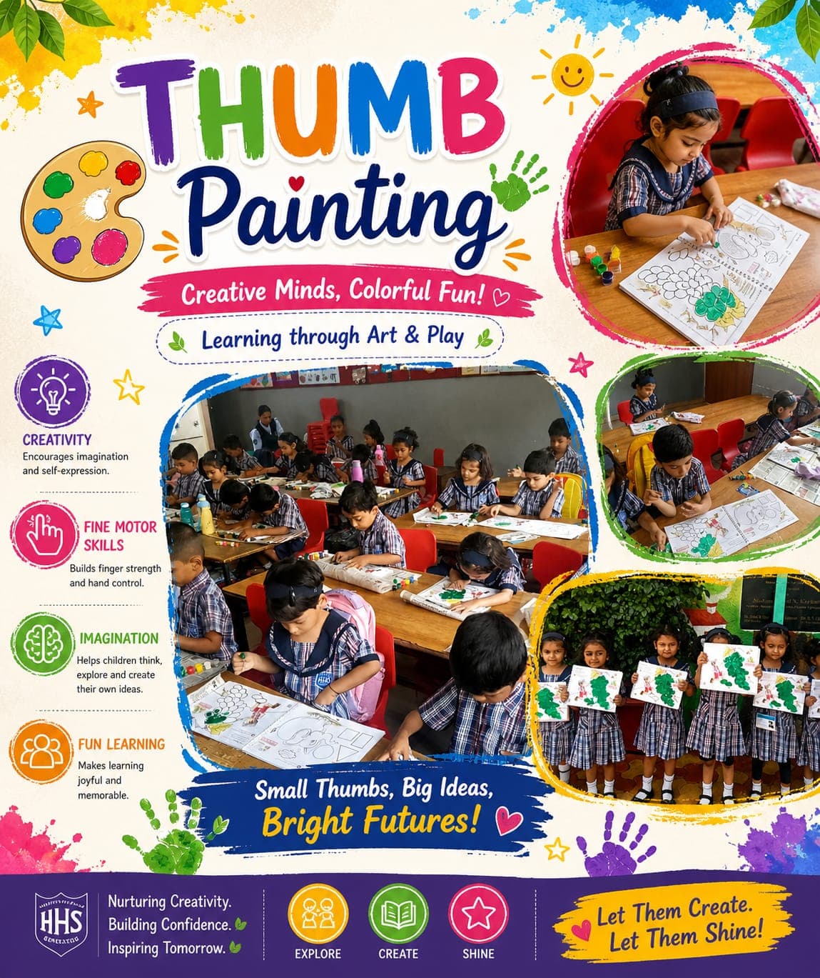 Encourages creative expression, sensory engagement, and confidence in self-expression.
